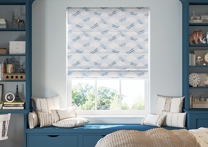 Flying Ace, Clear Sky - Roman Blind - Image 3
